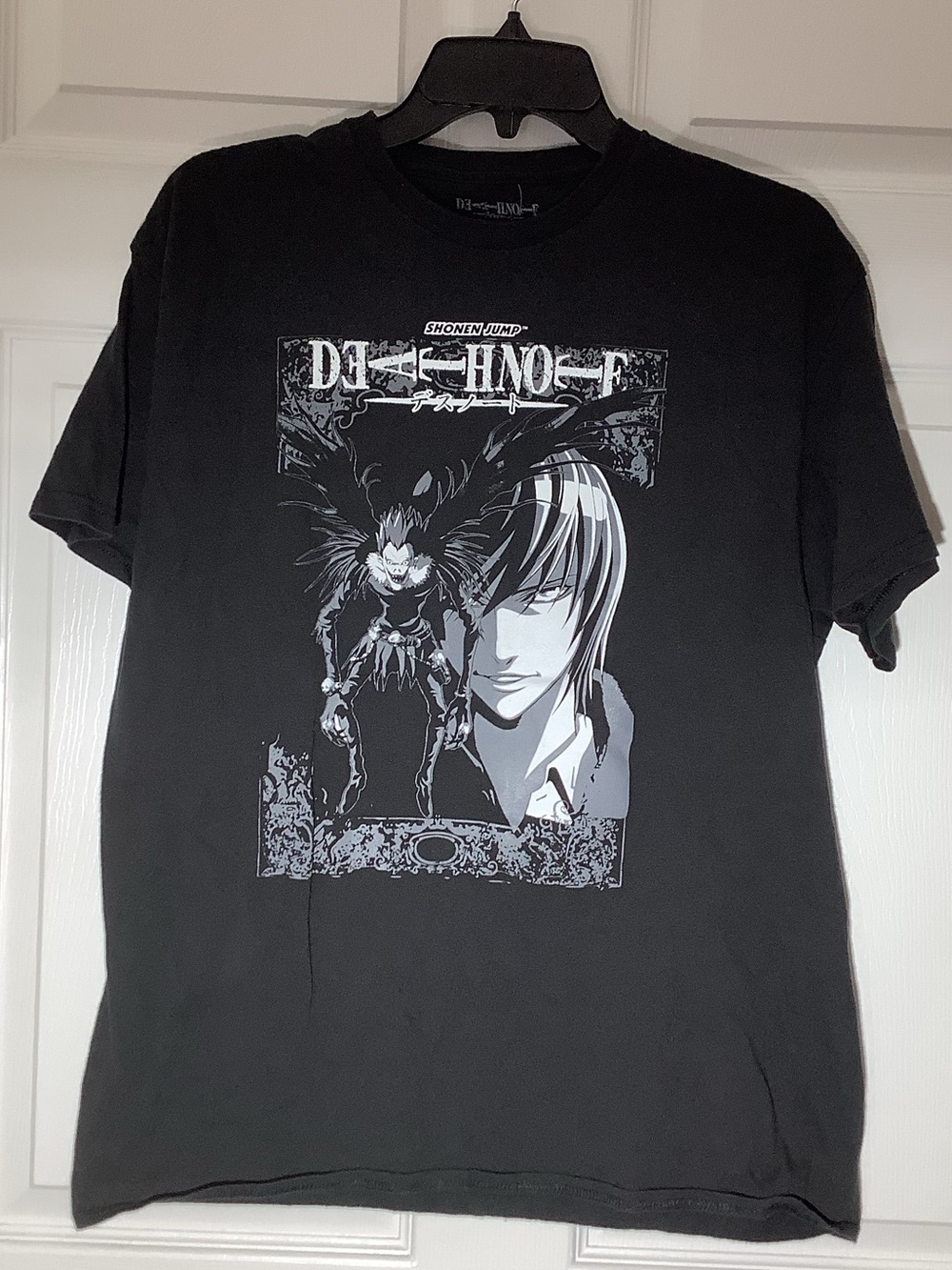Black Death Note Graphic Tee for Men - Anime Crewneck